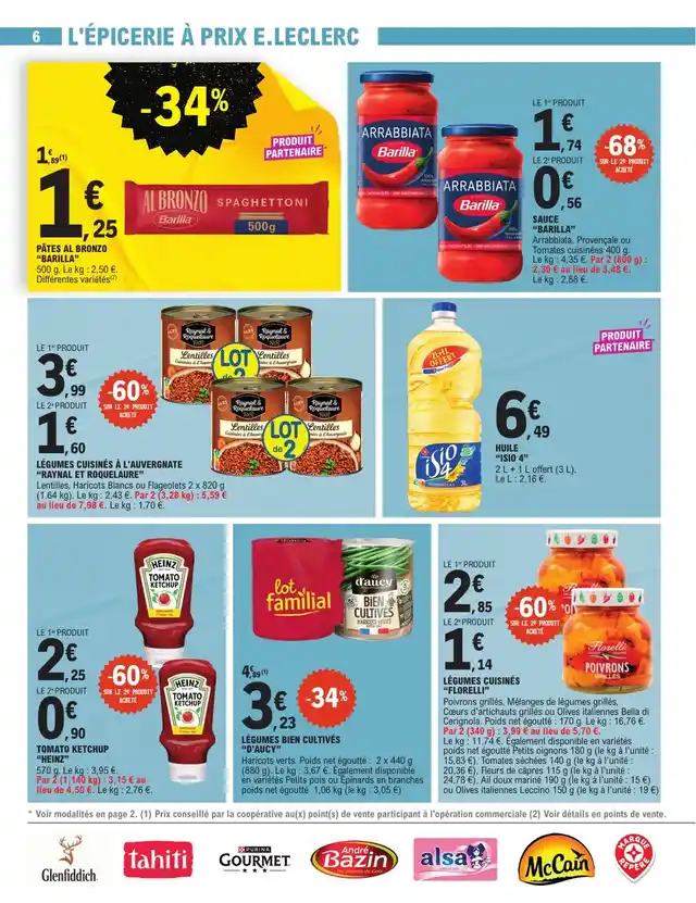 newspaper image - Sauce Barilla Arrabbiata - E.Leclerc