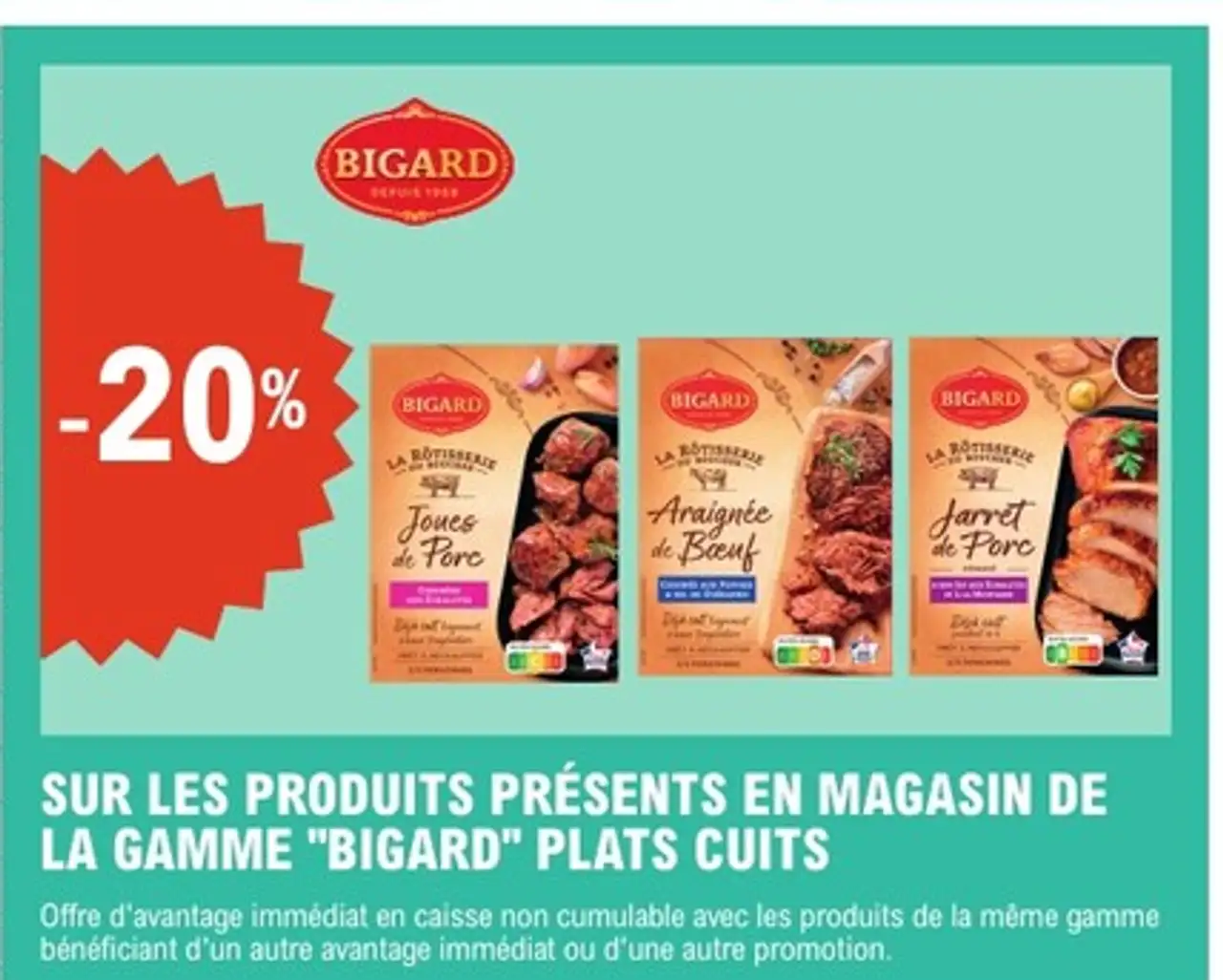 Gamme plats cuits BIGARD