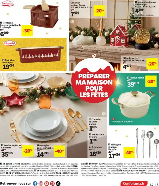 newspaper image - Service 18 pièces Colorama - Conforama