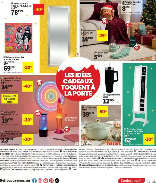 newspaper image - Lampe LED Medusa H.22 cm - Conforama