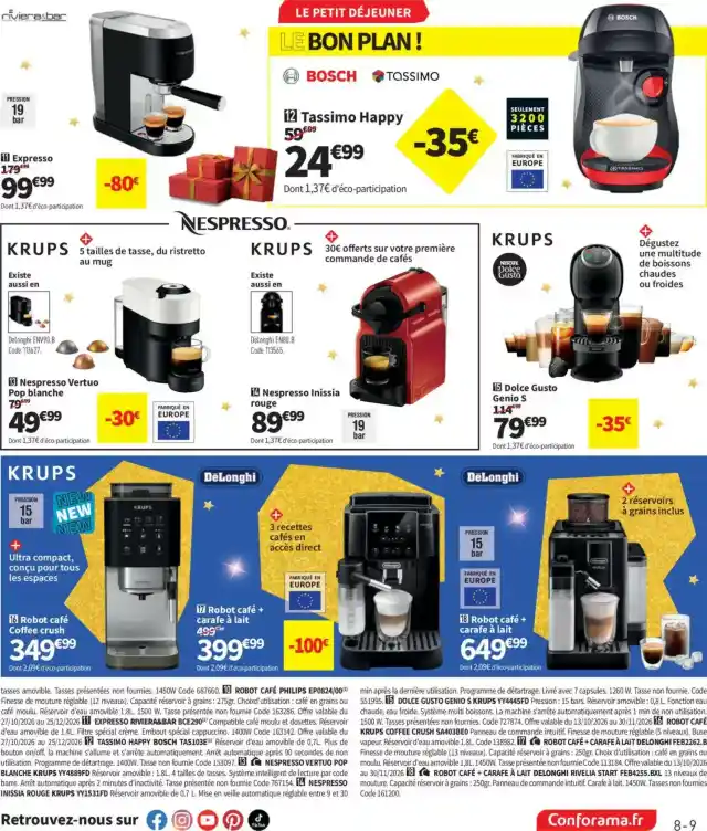 newspaper image - Expresso Riviera & Bar BCE290 - Conforama