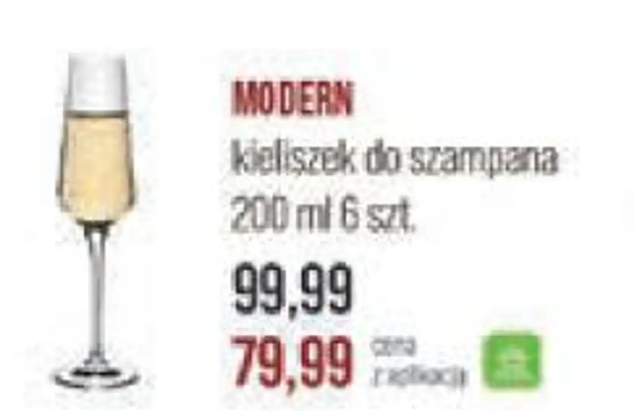 MODERN kieliszek do szampana 200 ml 6 szt.