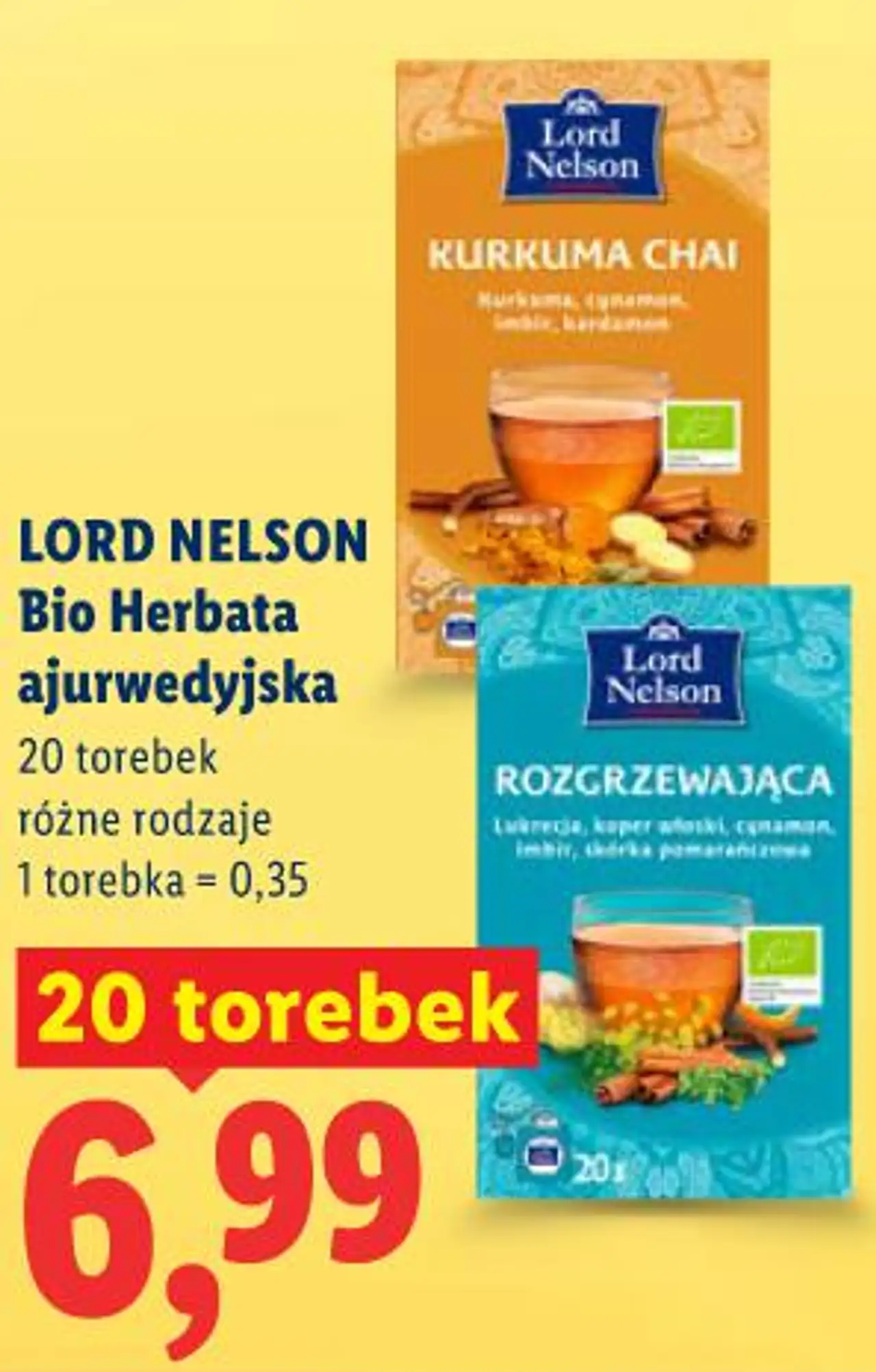 Lord Nelson Bio Herbata ajurwedyjska