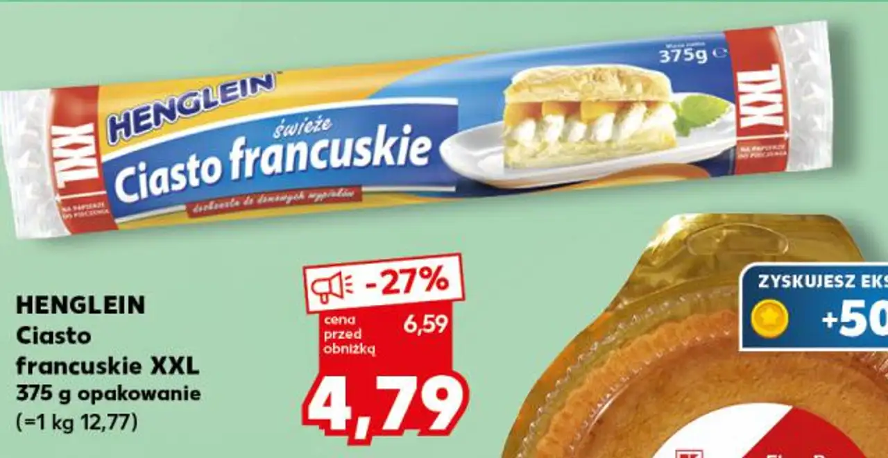 Ciasto francuskie XXL 375 g opakowanie