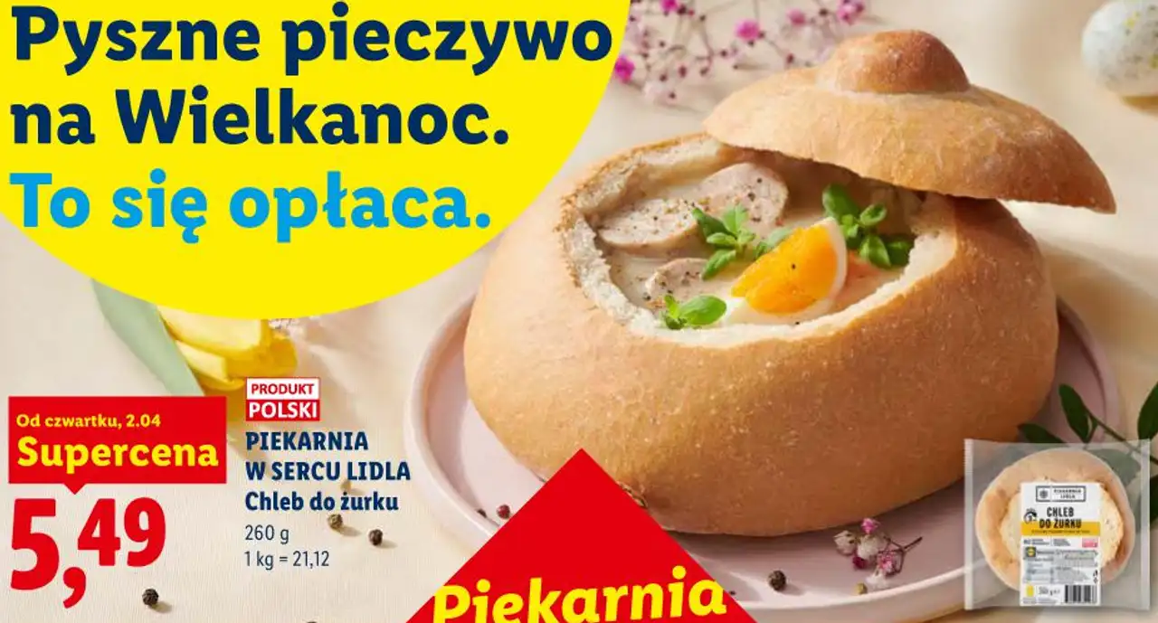 PIEKARNIA W SERCU LIDLA Chleb do żurku 260 g