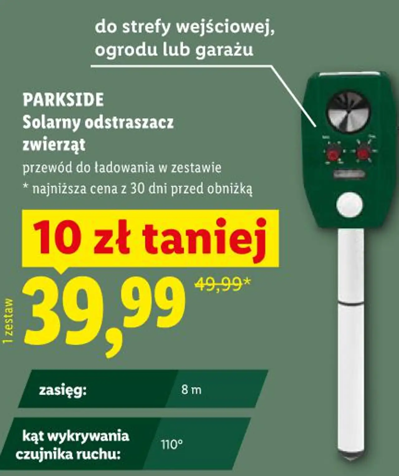 PARKSIDE Solarny odstraszacz zwierząt