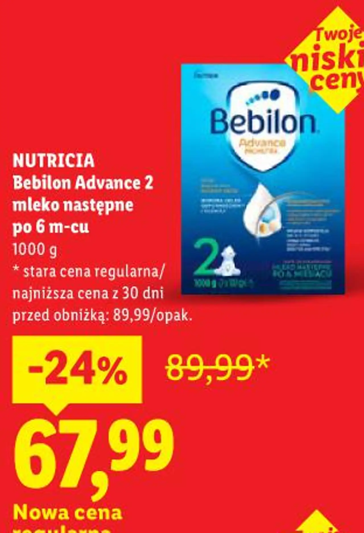 NUTRICIA Bebilon Advance 2 mleko następne po 6 m - cu 1000 g