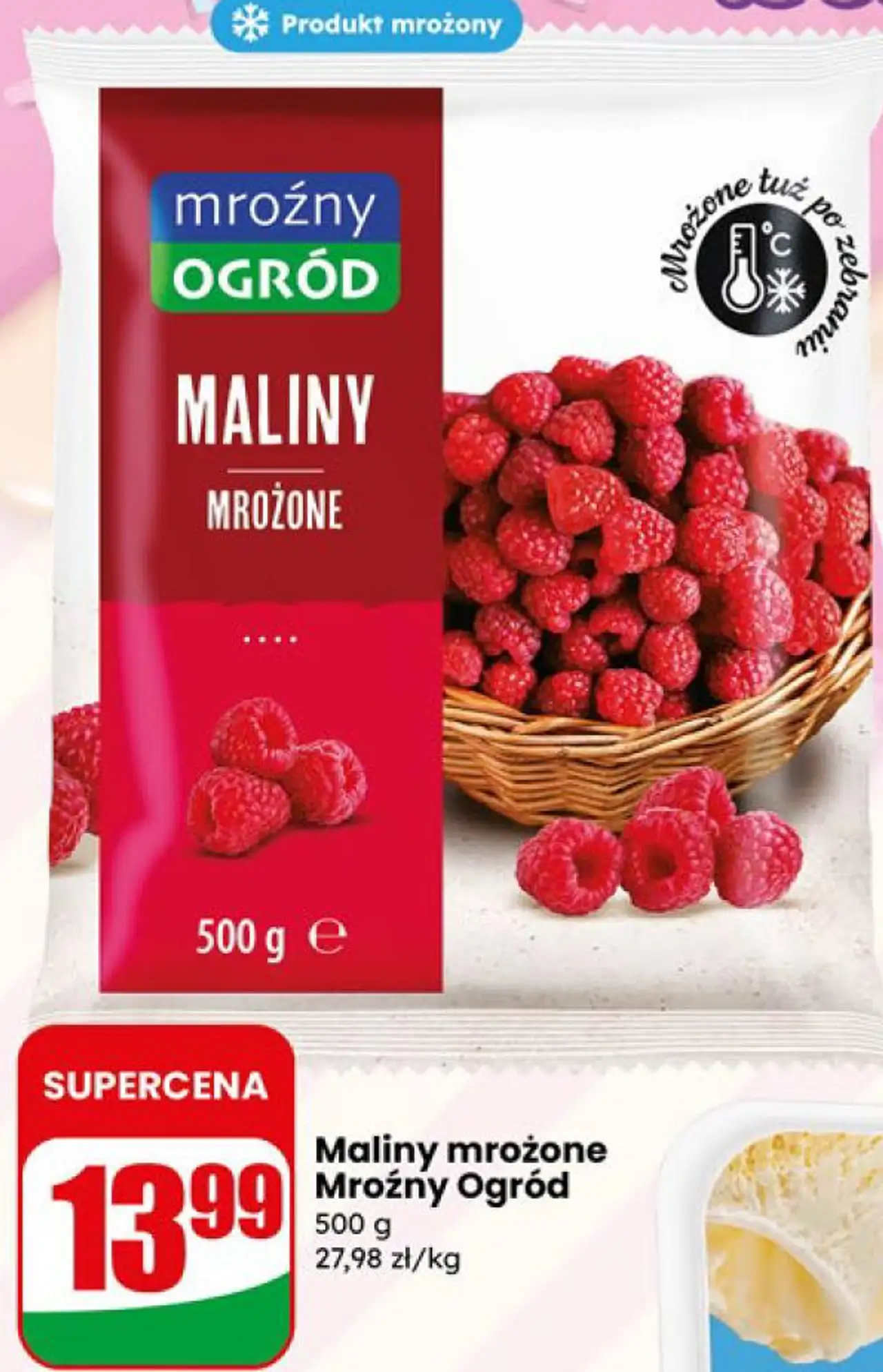 Maliny mrożone Mroźny Ogród