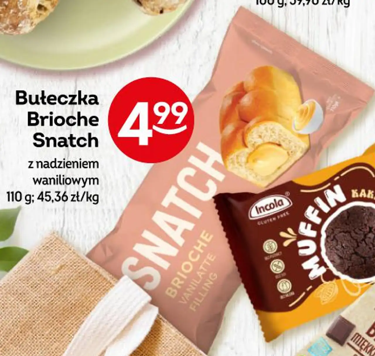 Bułeczka Brioche Snatch z nadzieniem waniliowym 110 g