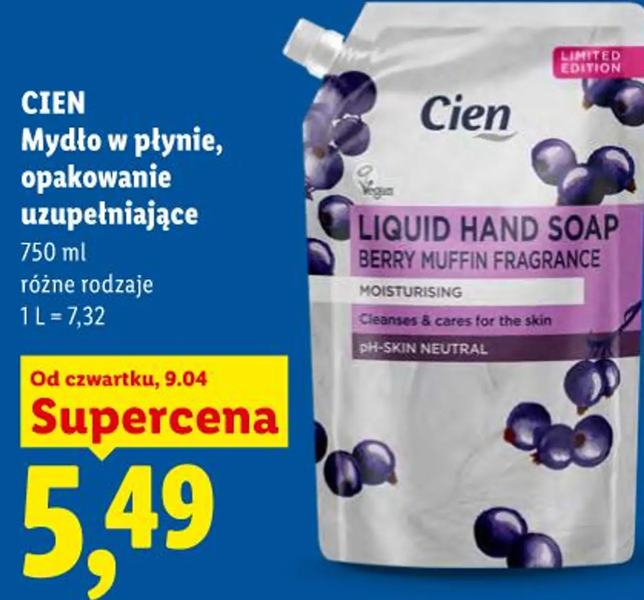 Mydło w płynie, opakowanie uzupełniające 750 ml
