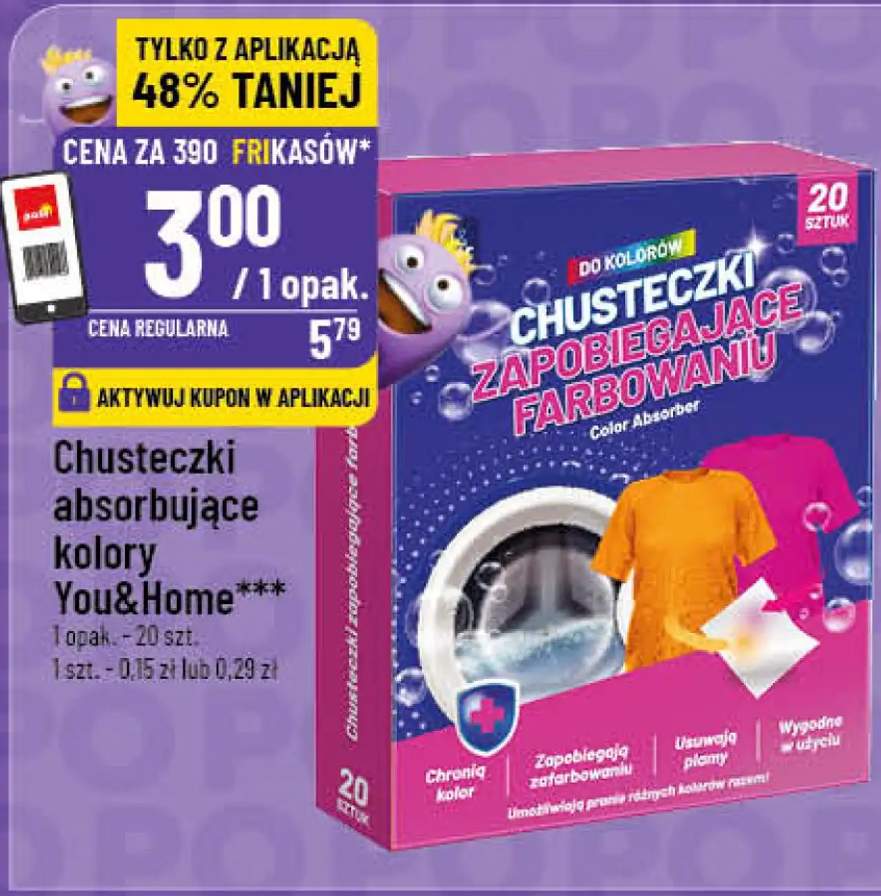 Chusteczki absorbujące kolory You&Home