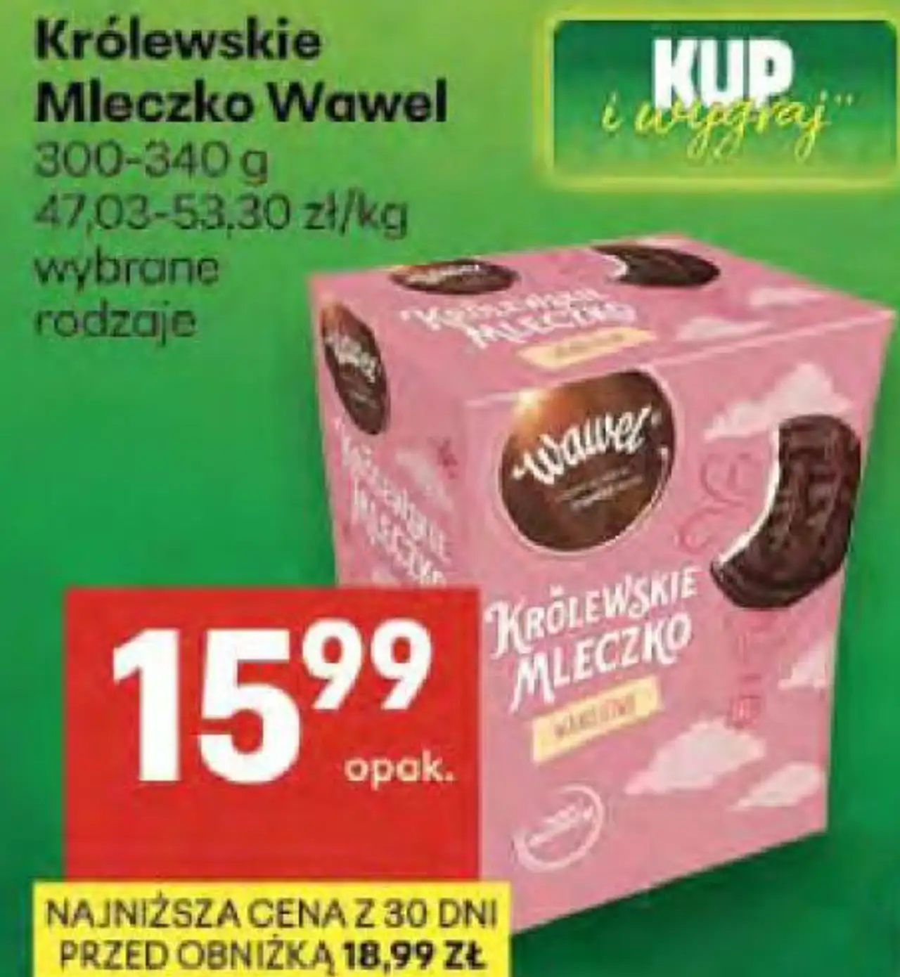 Królewskie Mleczko Wawel 300-340 g wybrane rodzaje