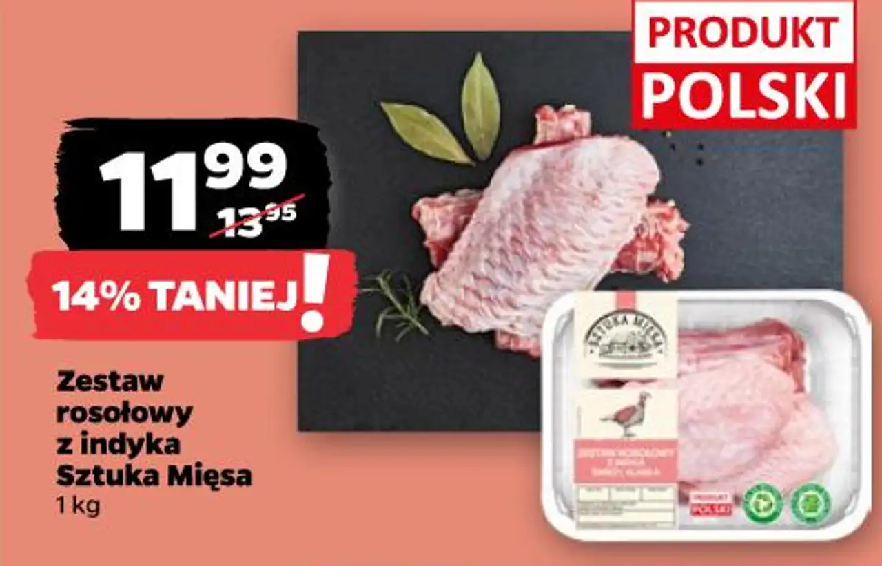 Zestaw rosołowy z indyka Sztuka Mięsa 1 kg