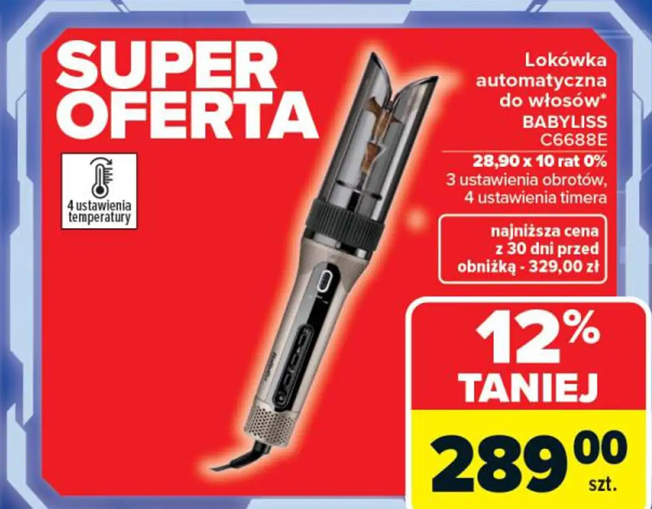 Lokówka automatyczna do włosów* BABYLISS C6688E
