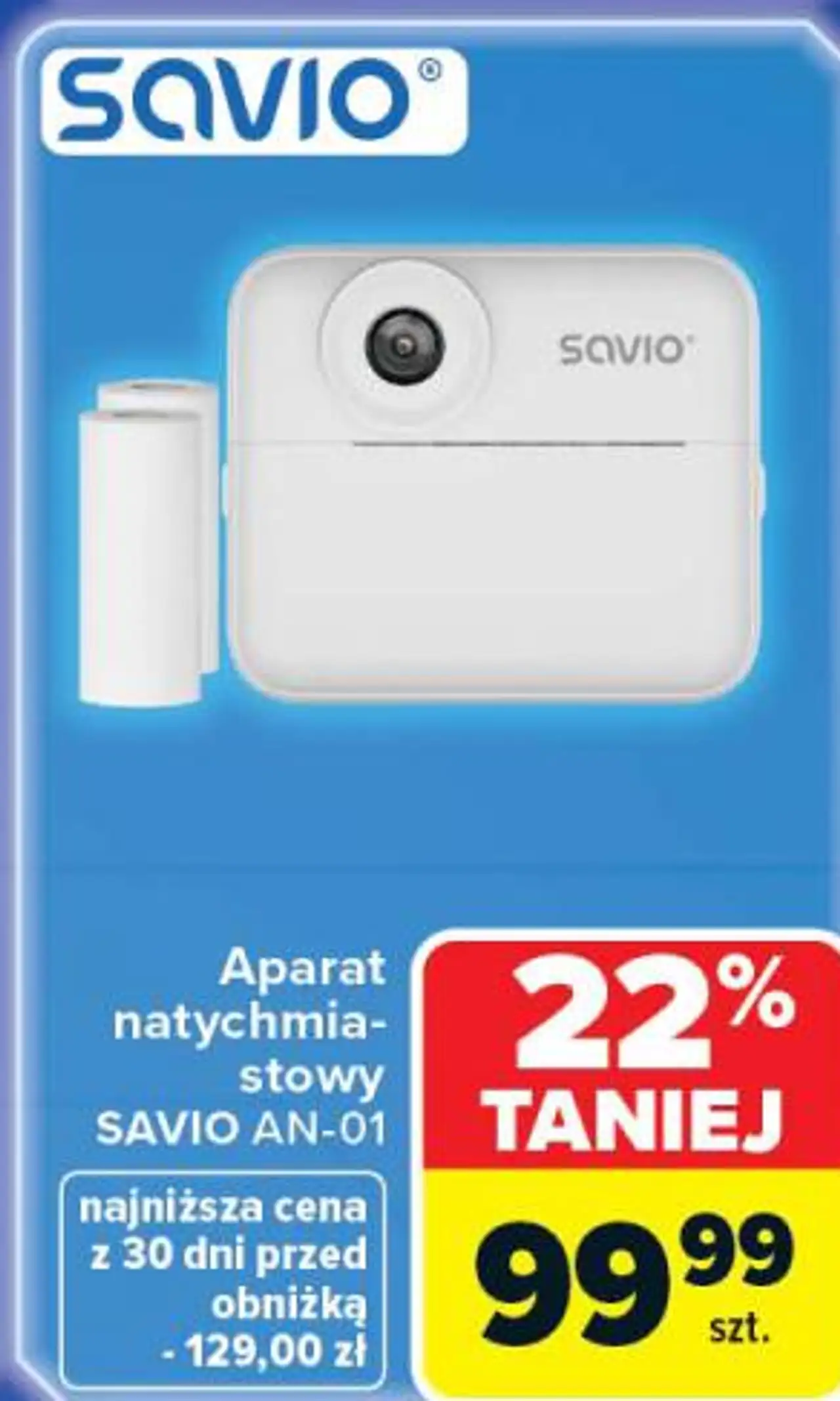 Aparat natychmiastowy SAVIO AN-01