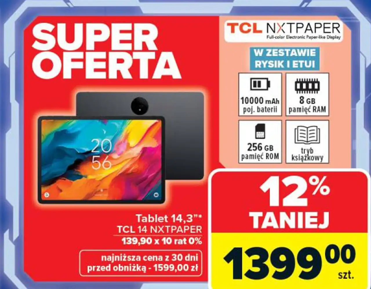 Tablet 14,3" TCL 14 NXTPAPER