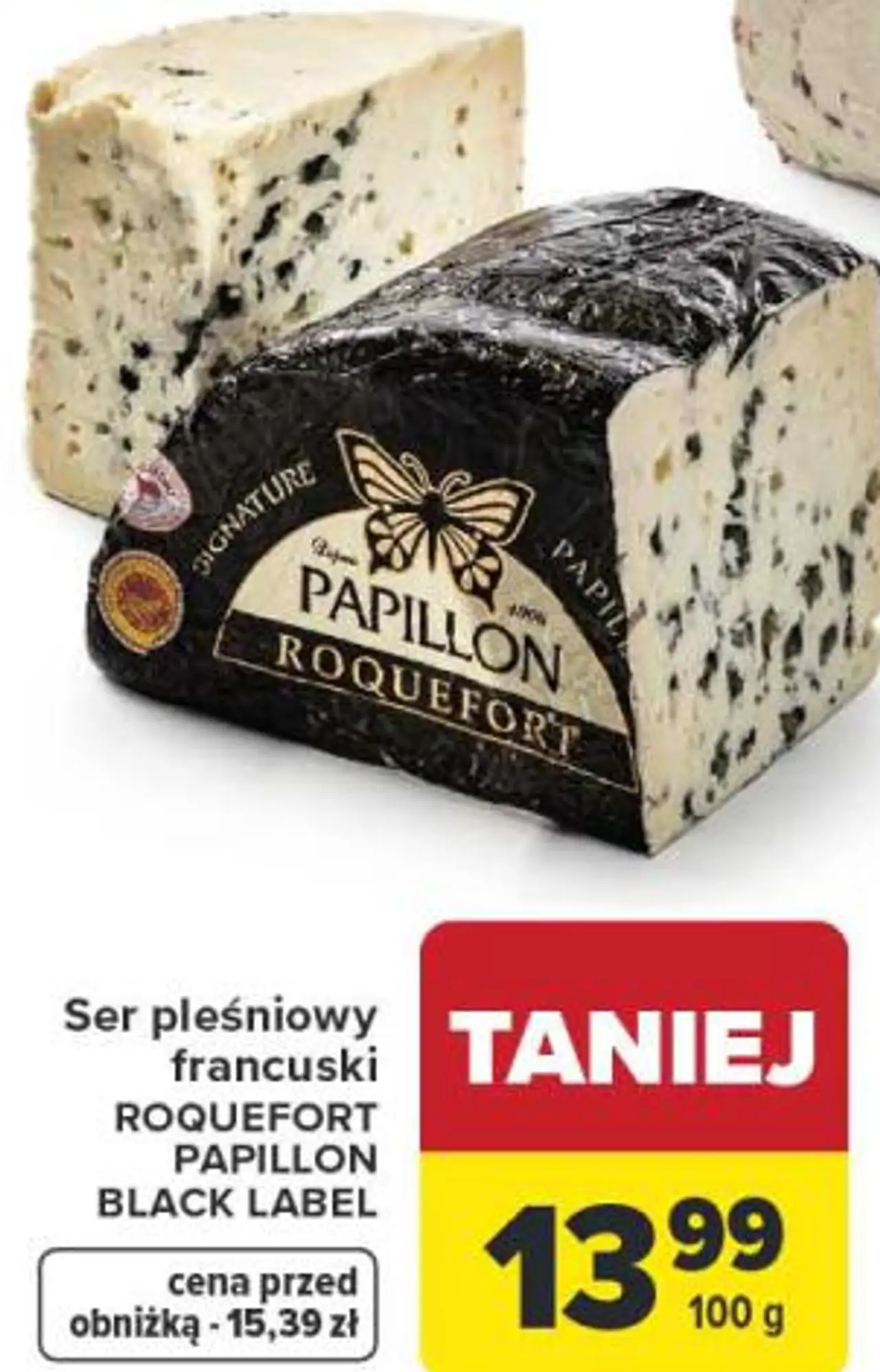 Ser pleśniowy francuski ROQUEFORT PAPILLON BLACK LABEL