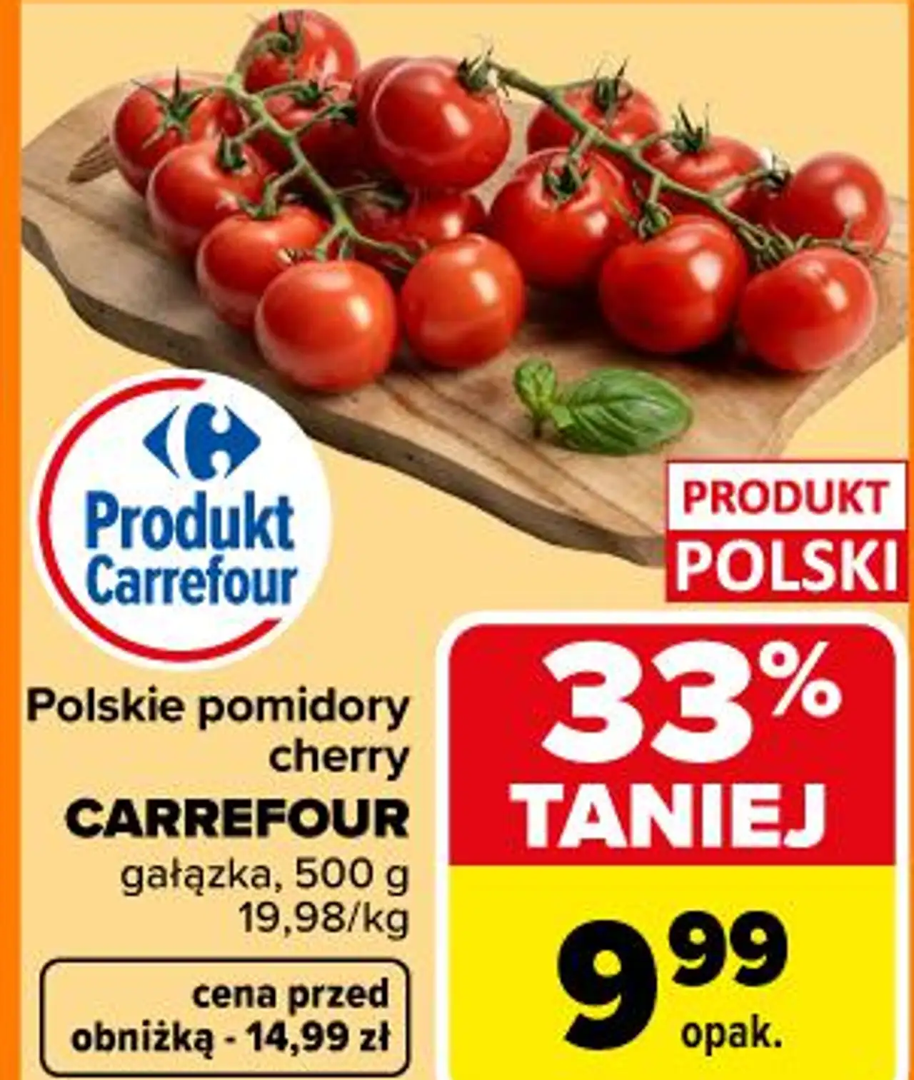 Polskie pomidory cherry CARREFOUR