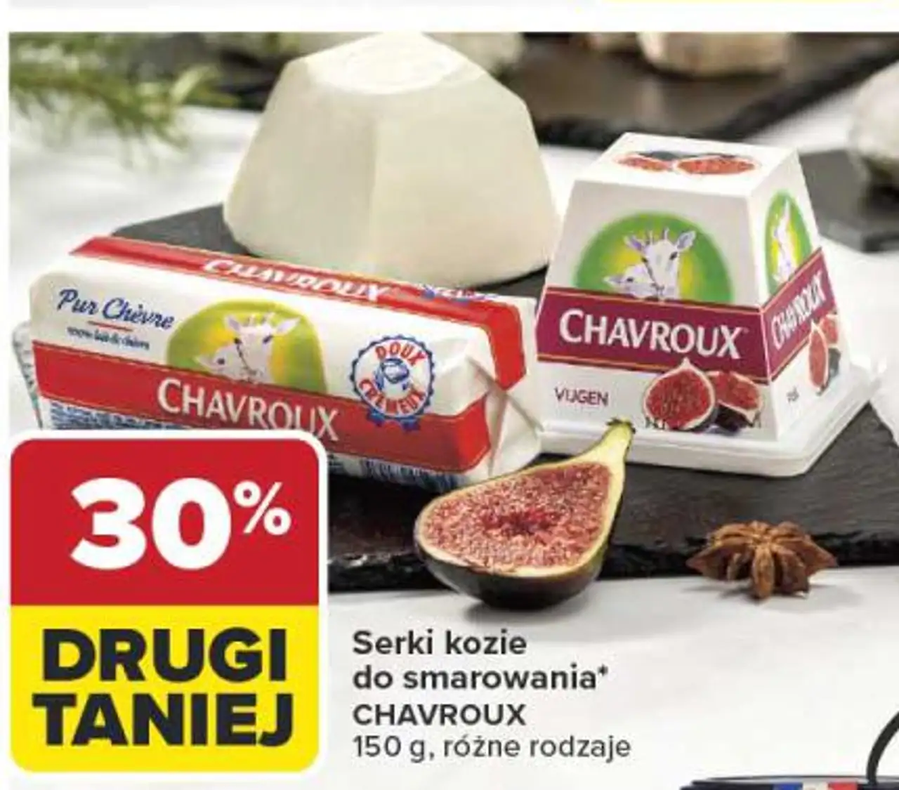 Serki kozie do smarowania CHAVROUX 150 g, różne rodzaje