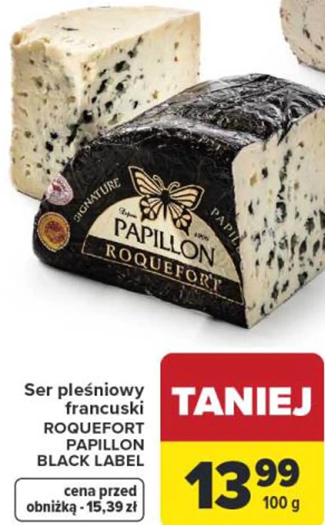 Ser pleśniowy francuski ROQUEFORT PAPILLON BLACK LABEL