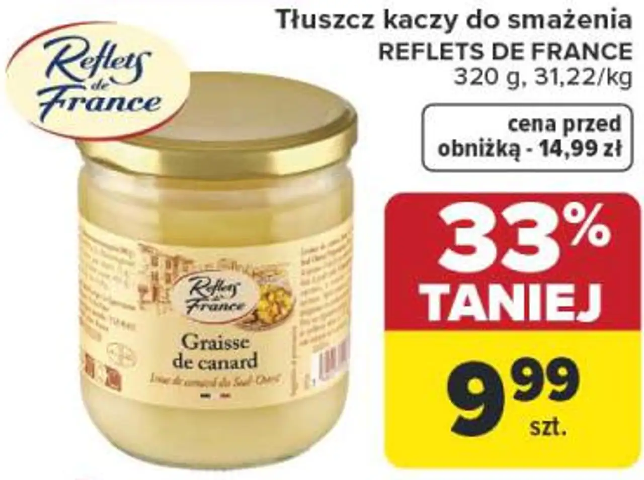 Tłuszcz kaczy do smażenia REFLETS de FRANCE 320 g
