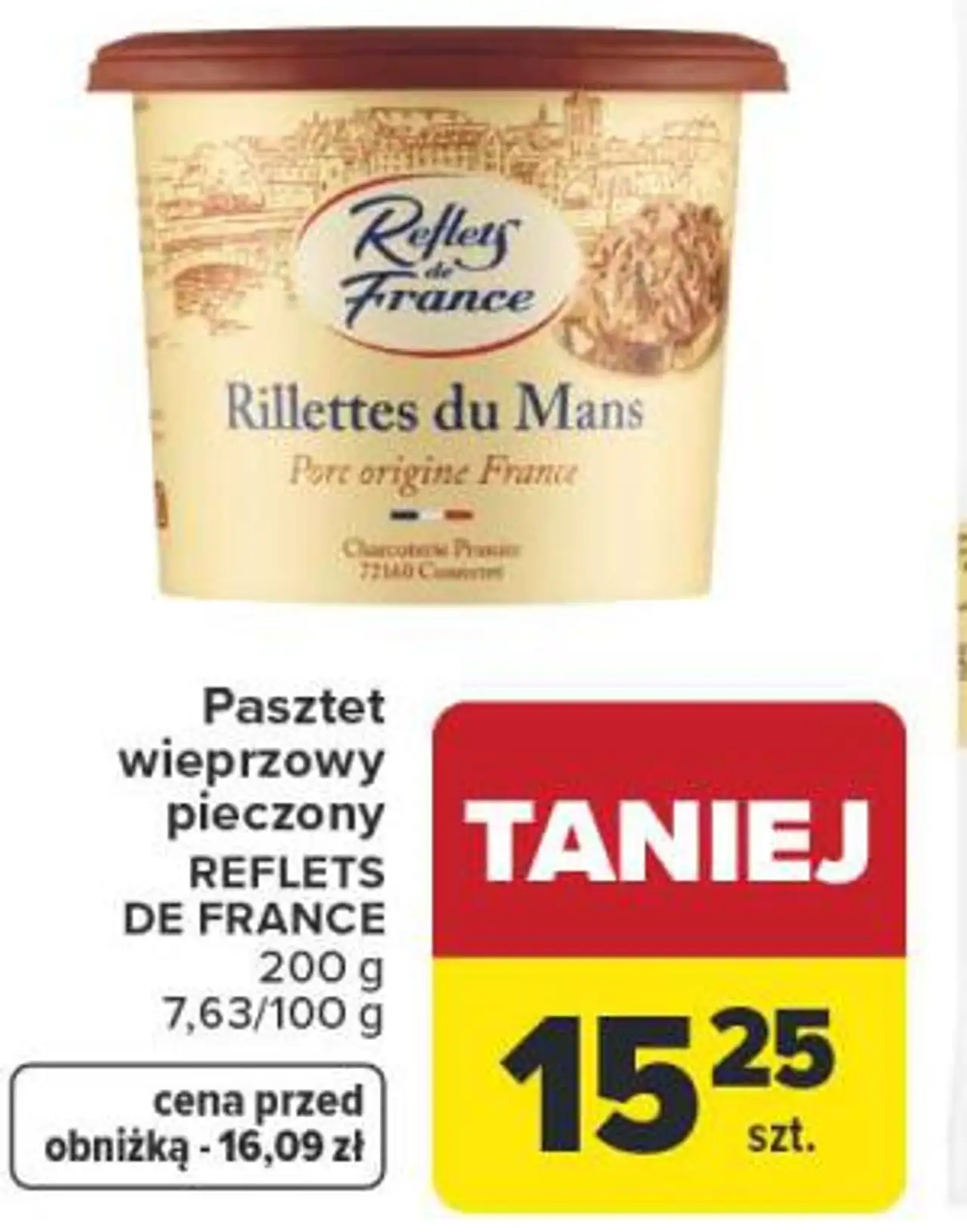 Pasztet wieprzowy pieczony REFLETS DE FRANCE 200 g