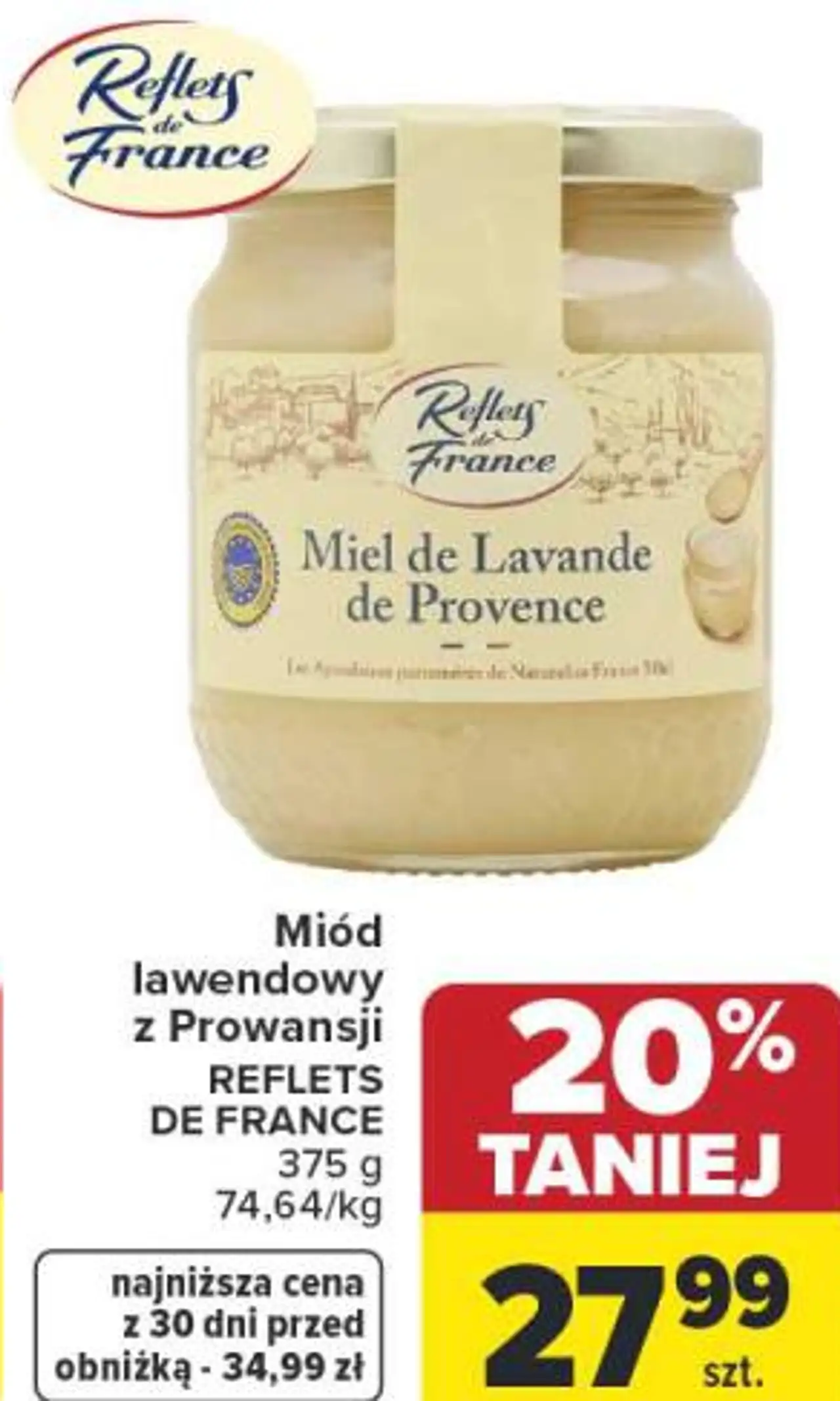 Miód lawendowy z Prowansji REFLETS DE FRANCE