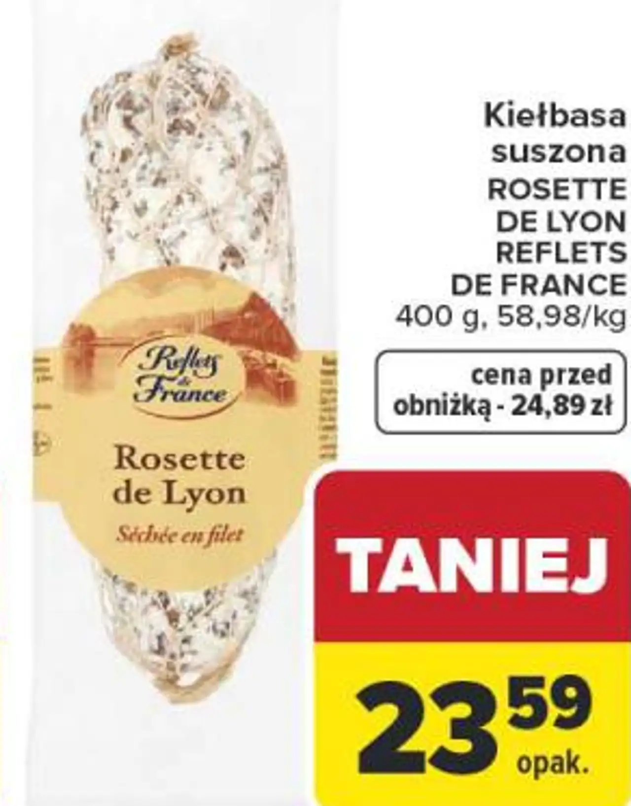 Kiełbasa suszona ROSETTE DE LYON REFLETS DE FRANCE