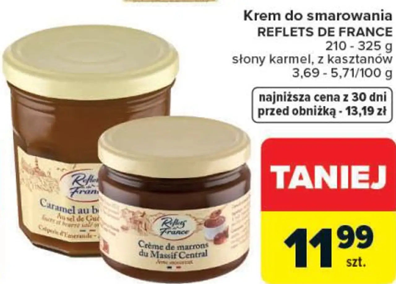 Krem do smarowania z kasztanów, słony karmel