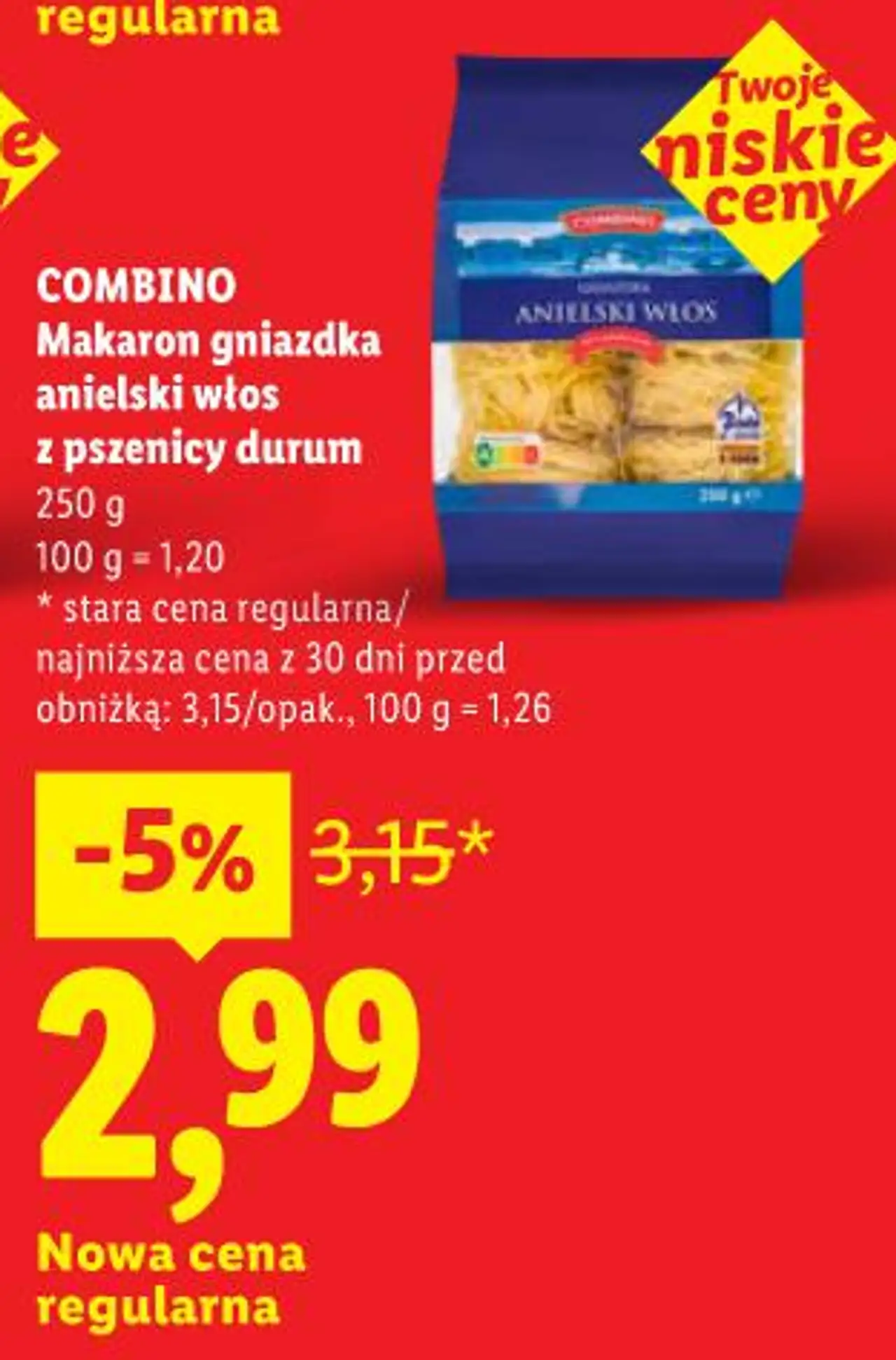 Makaron gniazdka anielski włos z pszenicy durum