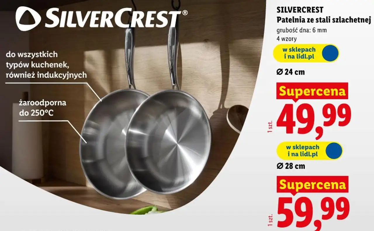 SILVERCREST Patelnia ze stali szlachetnej