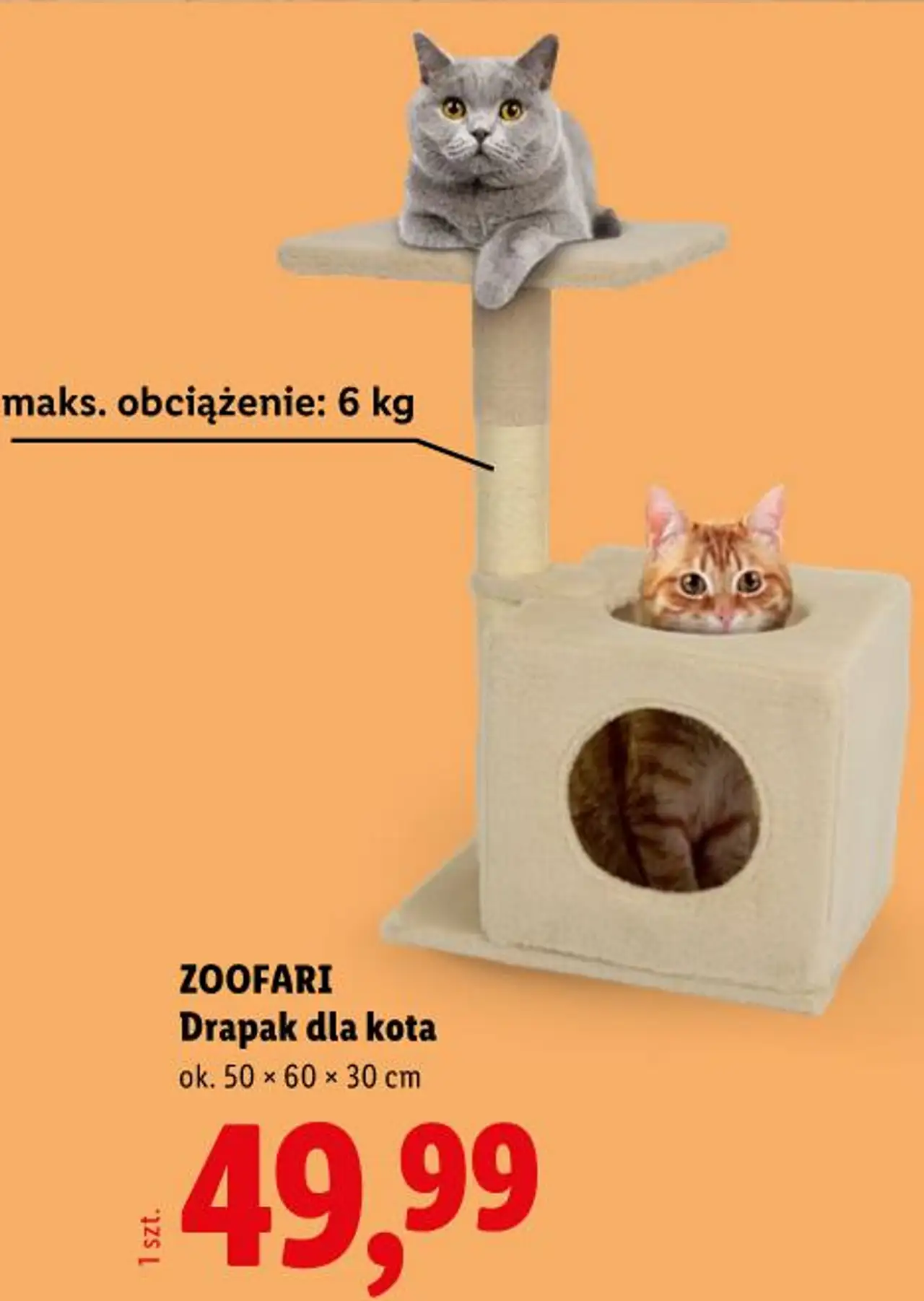 ZOOFARI Drapak dla kota ok. 50 x 60 x 30 cm