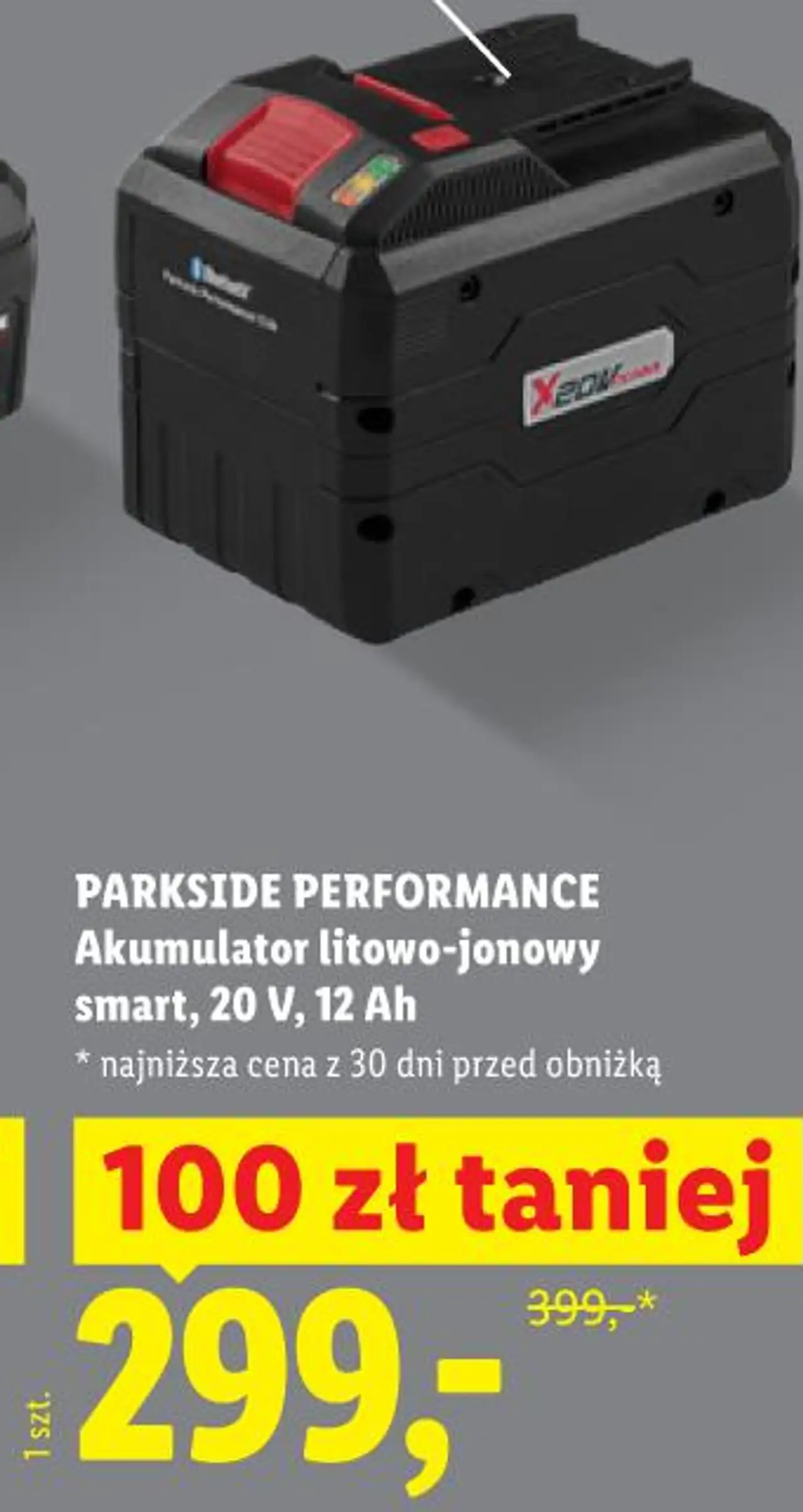 PARKSIDE PERFORMANCE Akumulator litowo-jonowy smart, 20 V, 12 Ah