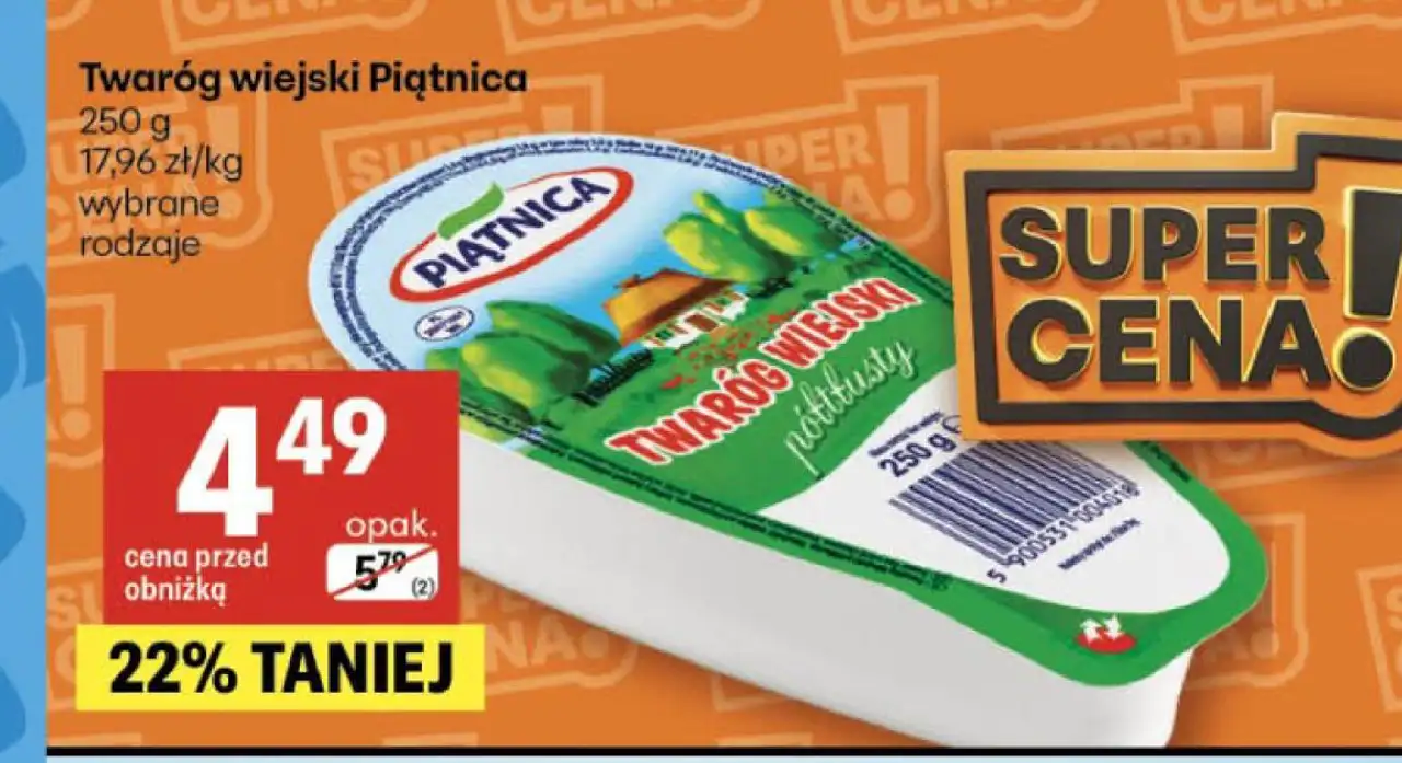 Twaróg wiejski Piątnica 250 g wybrane rodzaje