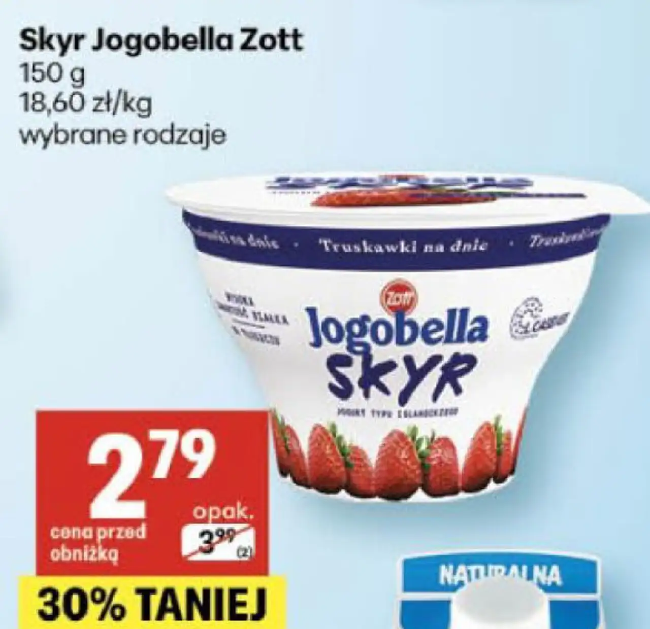 Skyr Jogobella Zott 150 g wybrane rodzaje