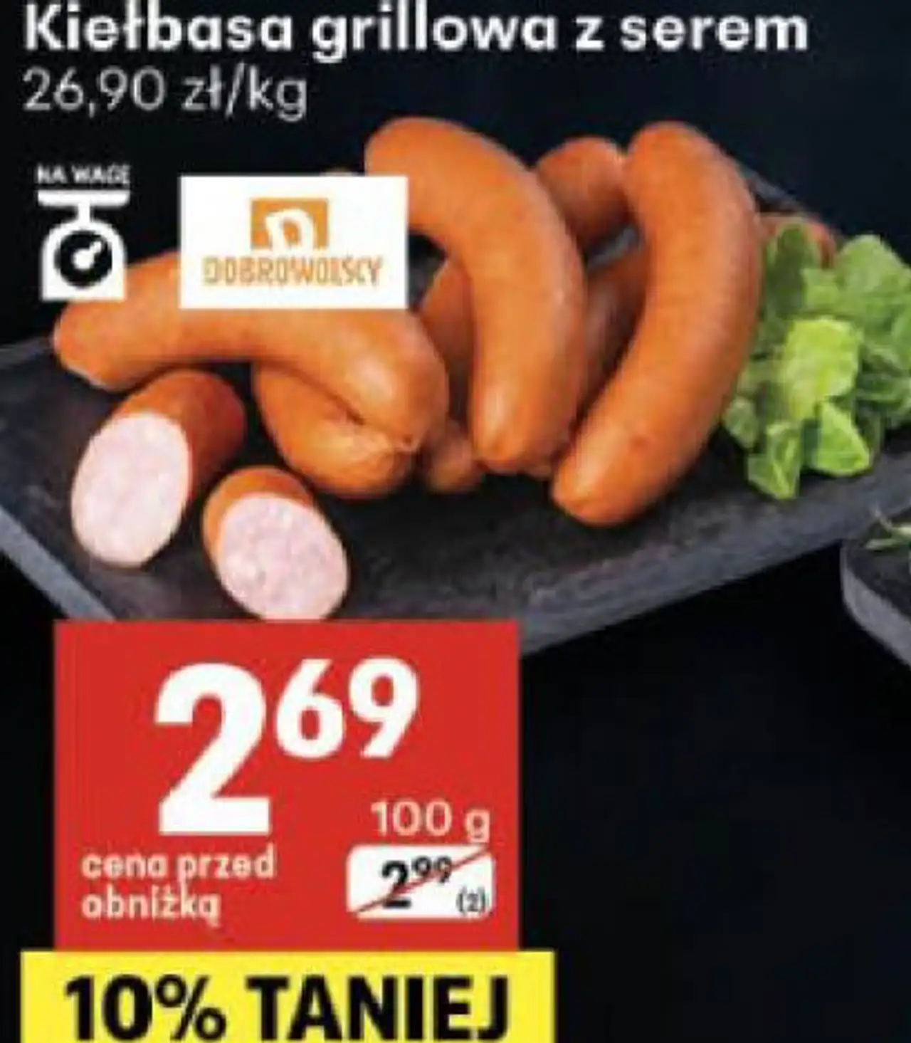 Kiełbasa grillowa z serem Dobrowolscy 100 g