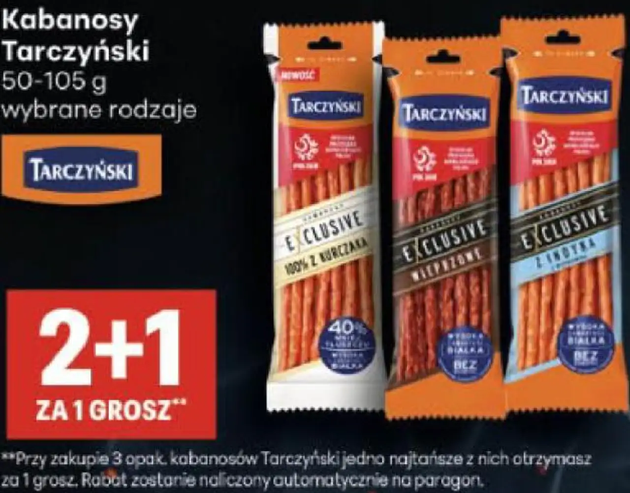 Kabanosy Tarczyński 50-105 g wybrane rodzaje