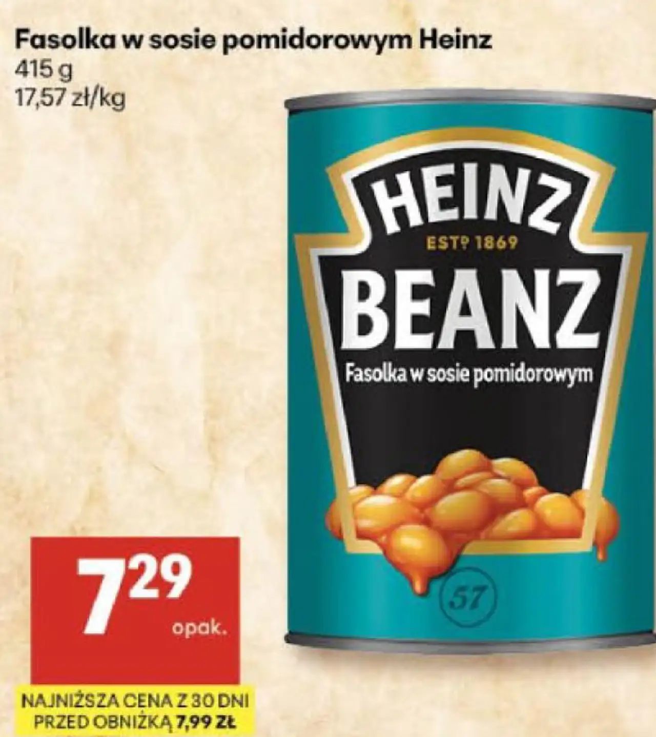 Fasolka w sosie pomidorowym Heinz