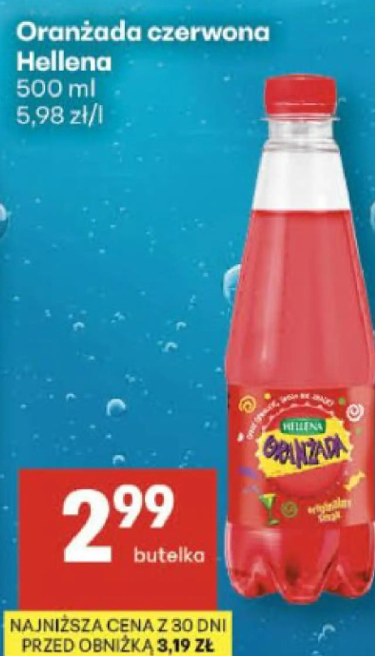 Oranżada czerwona Hellena 500 ml