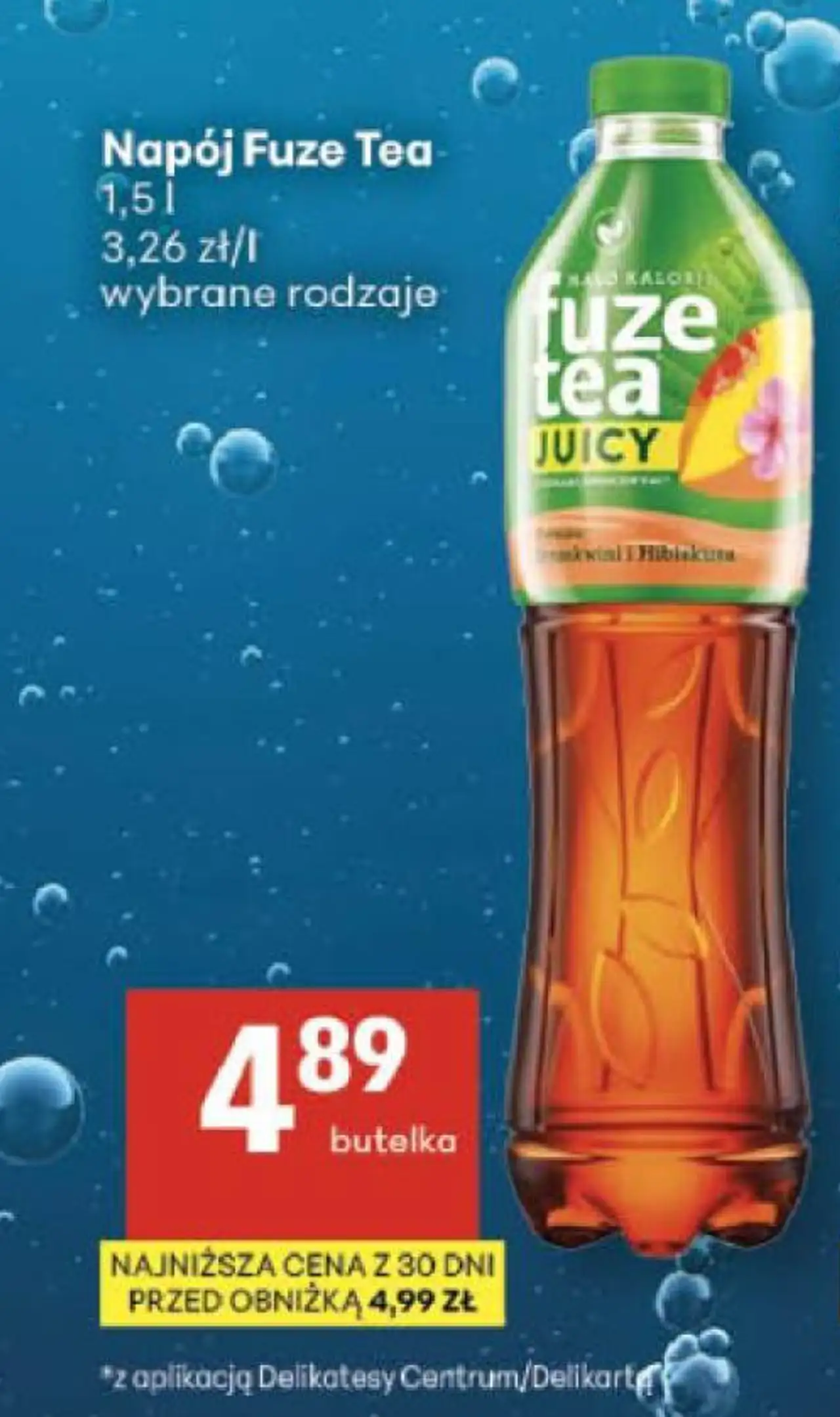 Napój Fuze Tea 1,5 l wybrane rodzaje