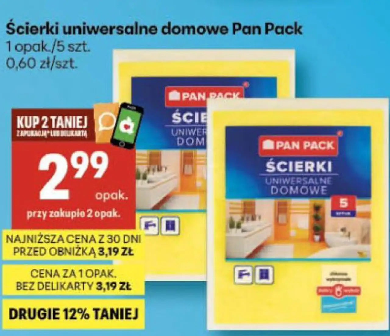 Ścierki uniwersalne domowe Pan Pack