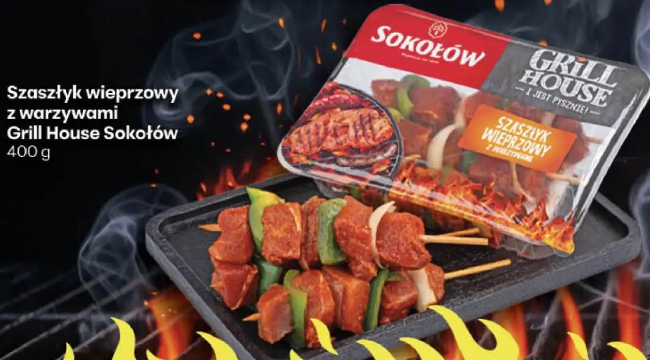 Szaszłyk wieprzowy z warzywami Grill House Sokołów