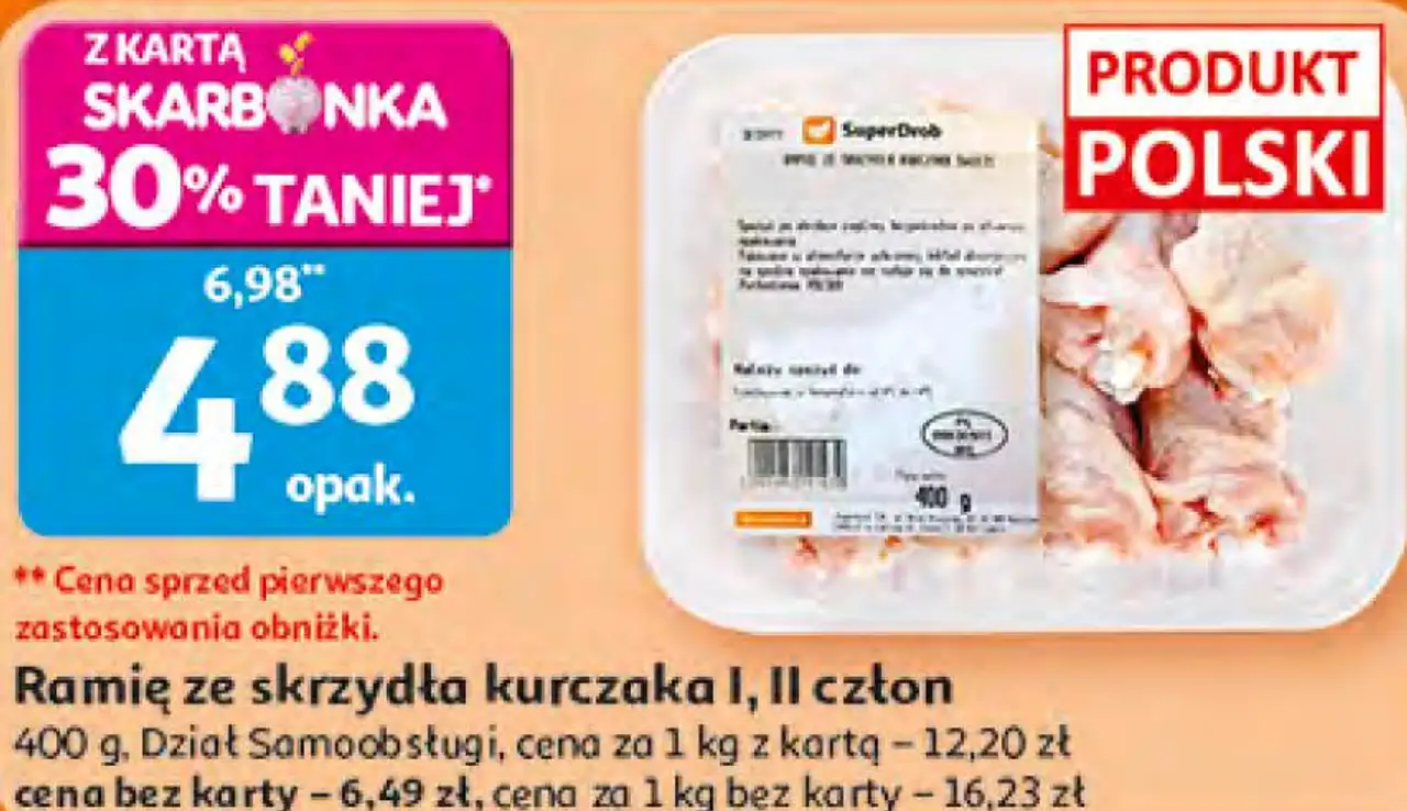 Ramię ze skrzydła kurczaka I, II człon