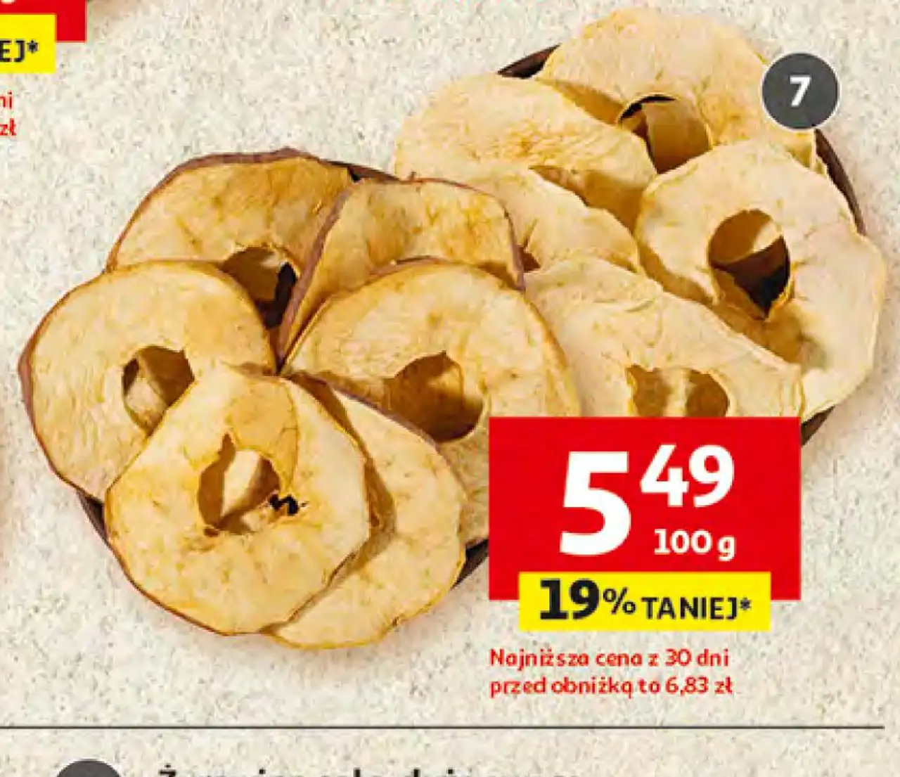 Chipsy lub frytki z jabłek Pola wybrane rodzaje, luzem lub w opakowaniu
