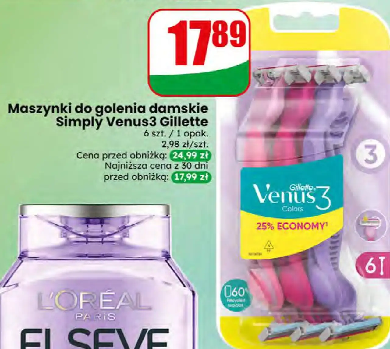 Maszynki do golenia damskie Simply Venus3 Gillette