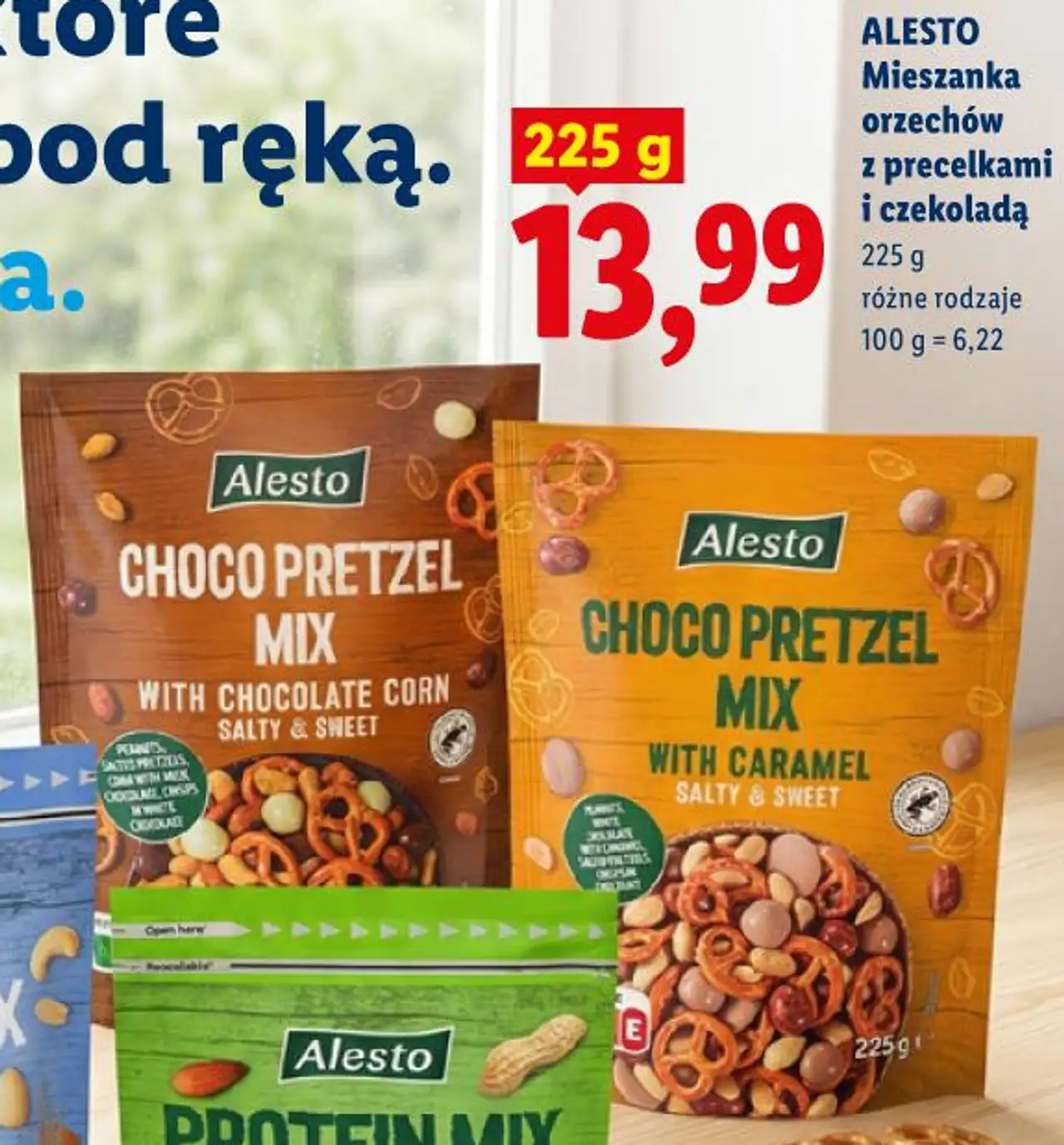 ALESTO Mieszanka orzechów z precelkami i czekoladą