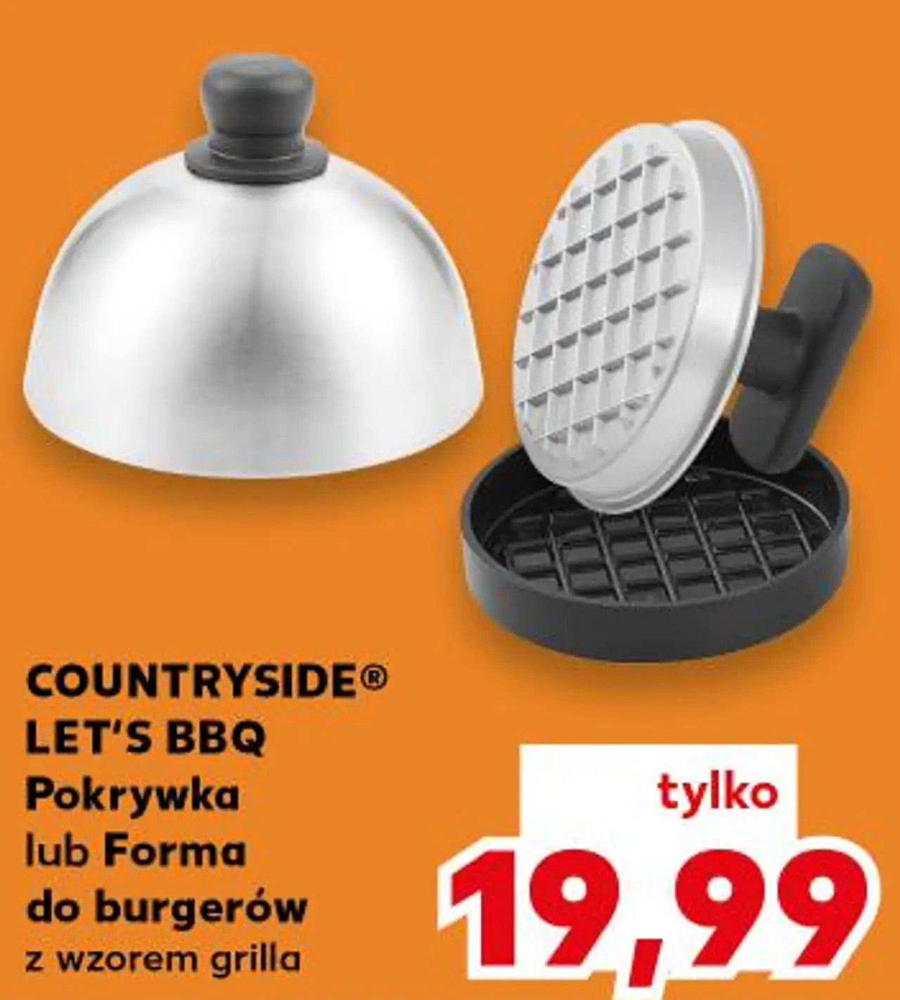 COUNTRYSIDE® LET'S BBQ Pokrywka lub Forma do burgerów