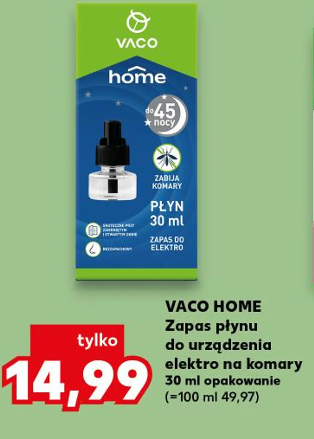 VACO HOME Zapas płynu do urządzenia elektro na komary 30 ml