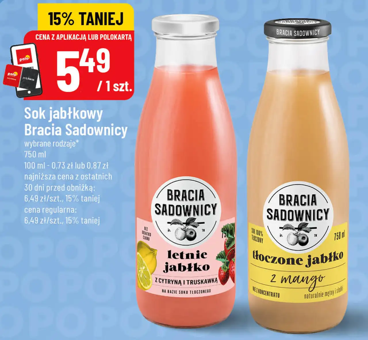 Sok jabłkowy Bracia Sadownicy