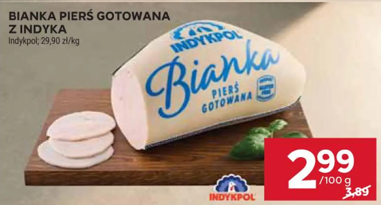 Bianka pierś gotowana z indyka Indykpol